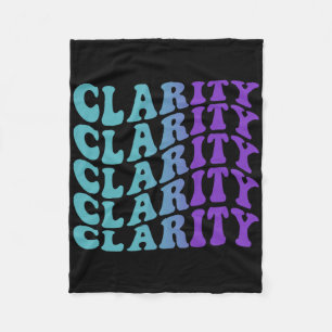 Clarity Suicide Prevention Mental Health Awareness Fleece Blanket