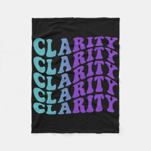 Clarity Suicide Prevention Mental Health Awareness Fleece Blanket