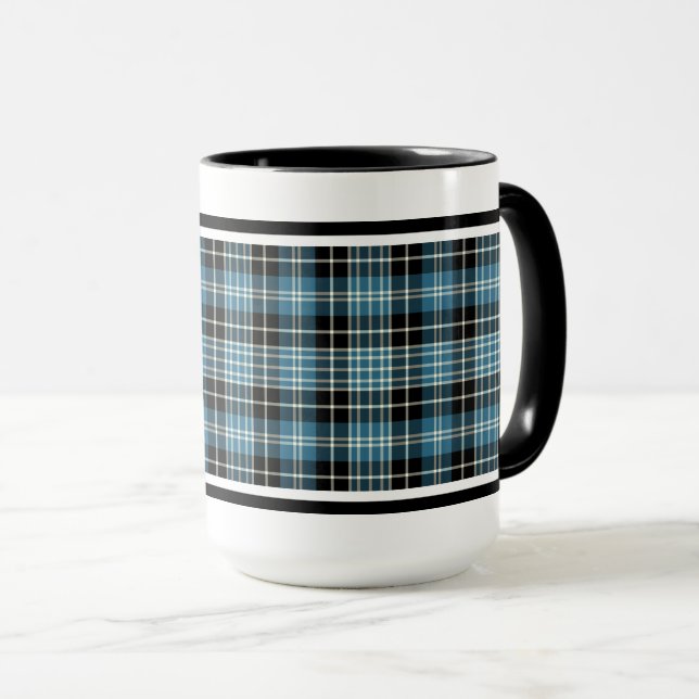 Clark Clan Tartan Mug (Front Right)