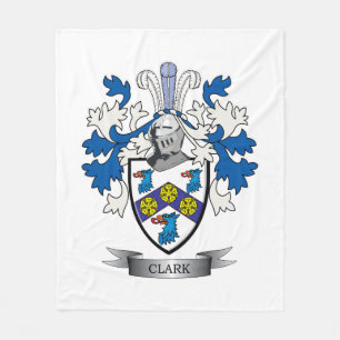 Clark Coat of Arms Fleece Blanket