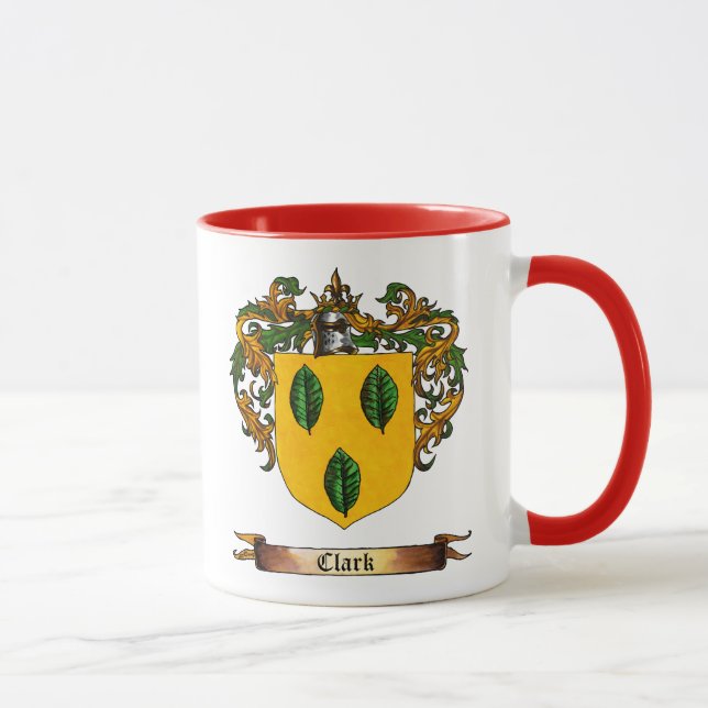 Clark Coat of Arms - Personalise first name Mug (Right)