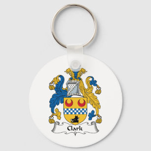 Clark Family Crest Key Ring
