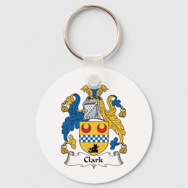 Clark Family Crest Key Ring (Front)