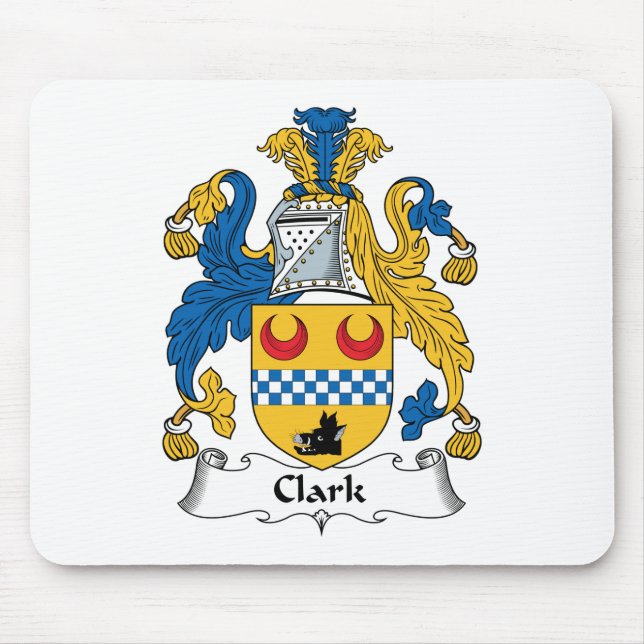 Clark Family Crest Mouse Pad (Front)