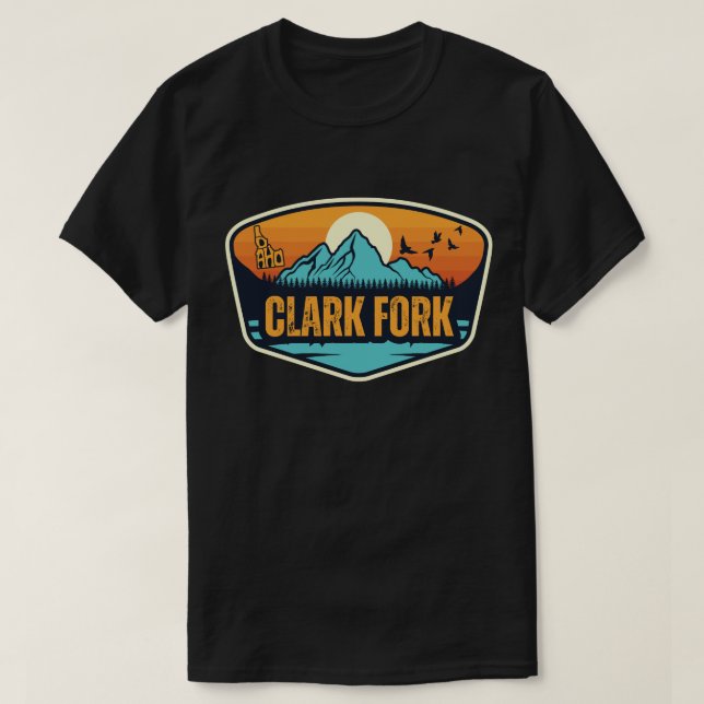 Clark Fork, Idaho T-Shirt (Design Front)