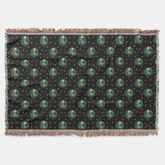 Clark Griswold Christmas Wreath Pattern Throw Blanket
