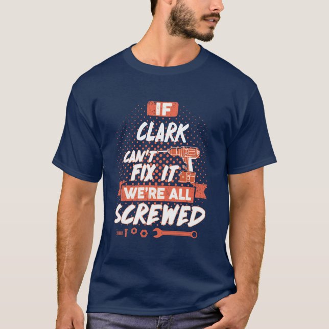 CLARK shirt, CLARK t shirt for men women (Front)