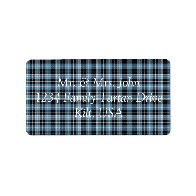 Clark Tartan Label (Front)
