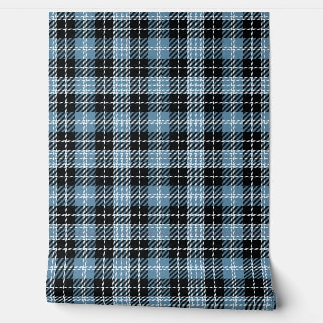 Clark Tartan Plaid Scottish Clan Wallpaper (Unrolling)