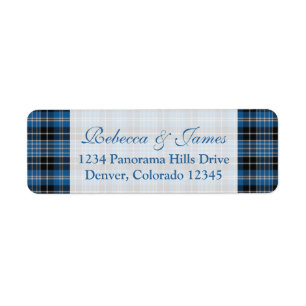 Clark Tartan Return Address Labels