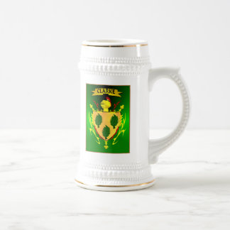 CLARKE IRISH FAMILY HERALDIC SHIELD/CREST BEER STEIN