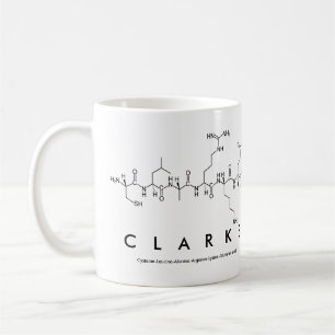 Clarke peptide name mug