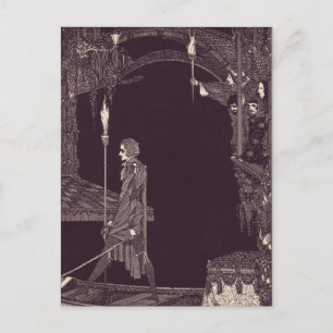 Clarke's Edgar Allan Poe Illustrations Postcard