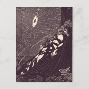 Clarke's Edgar Allan Poe Illustrations Postcard