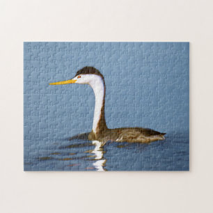 Clark's Grebe Painting - Original Bird Art Jigsaw Puzzle