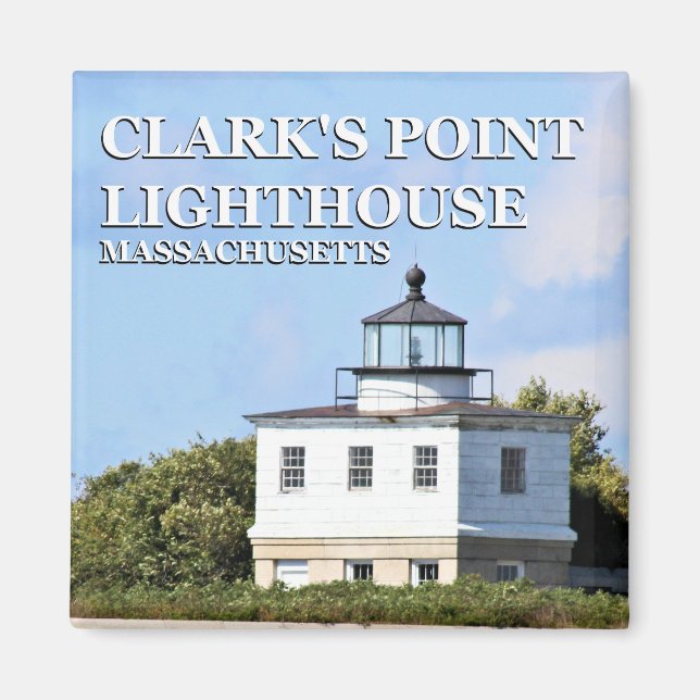 Clark's Point Lighthouse, Massachusetts Magnet (Front)
