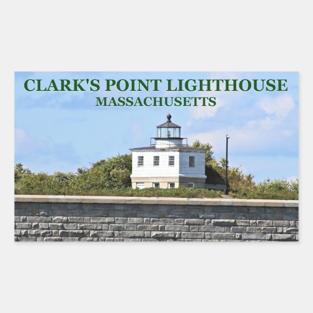 Clark's Point Lighthouse, Massachusetts Stickers (Front)