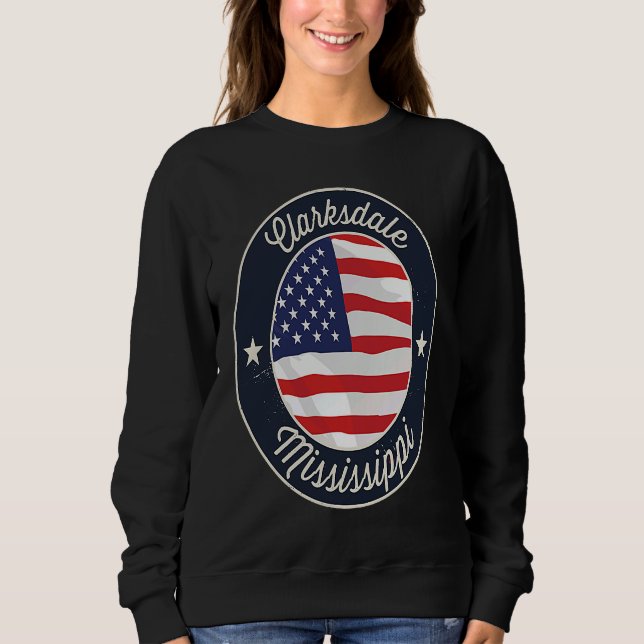 Clarksdale Mississippi MS Vacation Souvenir Graphi Sweatshirt (Front)