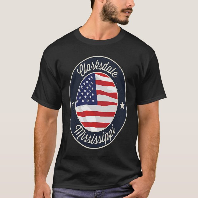 Clarksdale Mississippi MS Vacation Souvenir Graphi T-Shirt (Front)