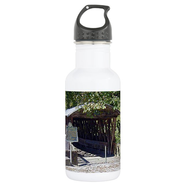 Clarkson Covered Bridge Alabama  532 Ml Water Bottle (Front)