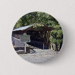 Clarkson Covered Bridge Alabama 6 Cm Round Badge