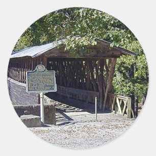 Clarkson Covered Bridge Alabama  Classic Round Sticker
