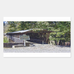Clarkson Covered Bridge Alabama  Rectangular Sticker