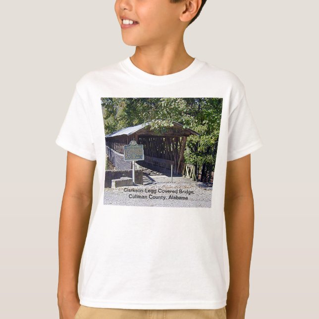 Clarkson Covered Bridge Alabama  T-Shirt (Front)