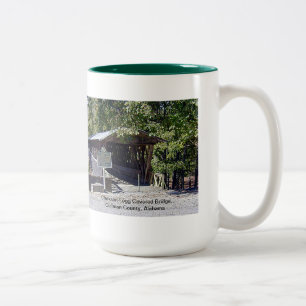 Clarkson Covered Bridge Alabama  Two-Tone Coffee Mug