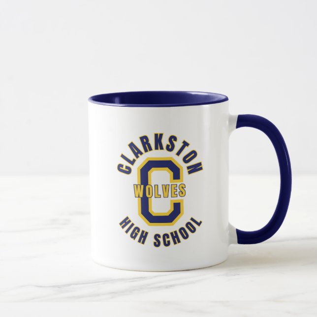 Clarkston High School Michigan Coffee Mug (Right)