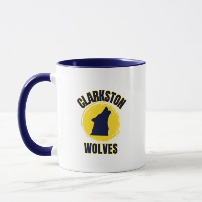 Clarkston High School Michigan Coffee Mug (Left)