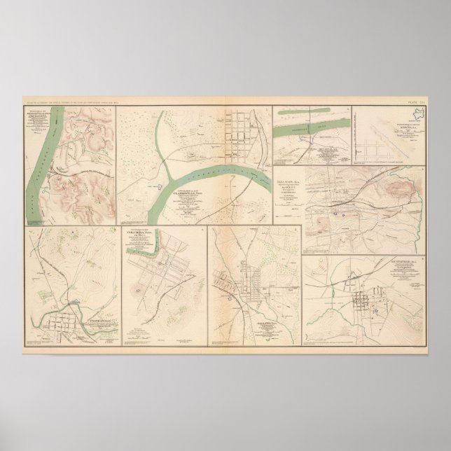 Clarksville, Tenn, Dalton, Ga Poster (Front)