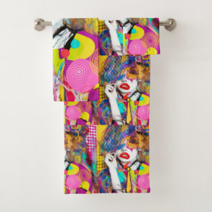 Clashy Lady Bath Towel Set
