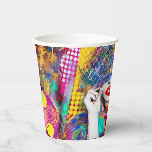 Clashy Lady Paper Cups (Front)