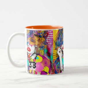 Clashy Lady Two-Tone Coffee Mug