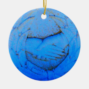 clasped hands friends forever ceramic tree decoration