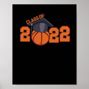 Class 2022 Graduation Senior Basketball Player Poster