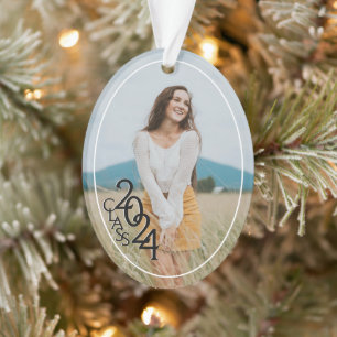 Class 2024 Graduation Photo  Ornament