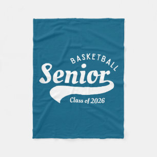 Class 2026 Basketball Senior Night Design Fleece Blanket