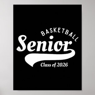 Class 2026 Basketball Senior Night Illustration Poster