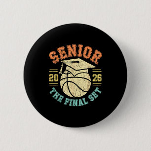 Class 2026 Senior Basketball Final Graphic Art 6 Cm Round Badge