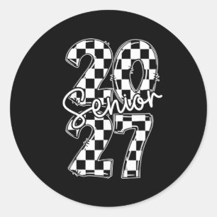Class 2027 Graduation Senior 2027 Classic Round Sticker