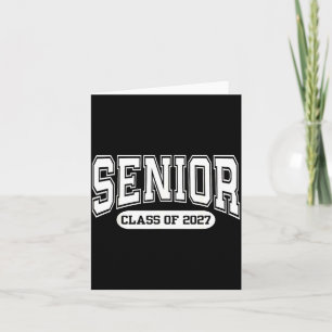 Class 2027 Graduation Senior Back Design Card