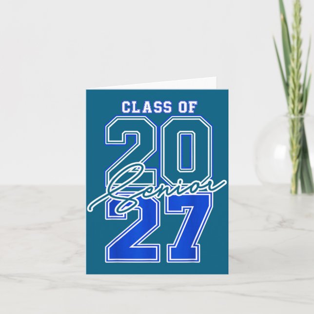 Class 2027 Senior 2027 Graduation Card (Front)