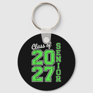 Class 2027 Senior 27 High Graduation Key Ring