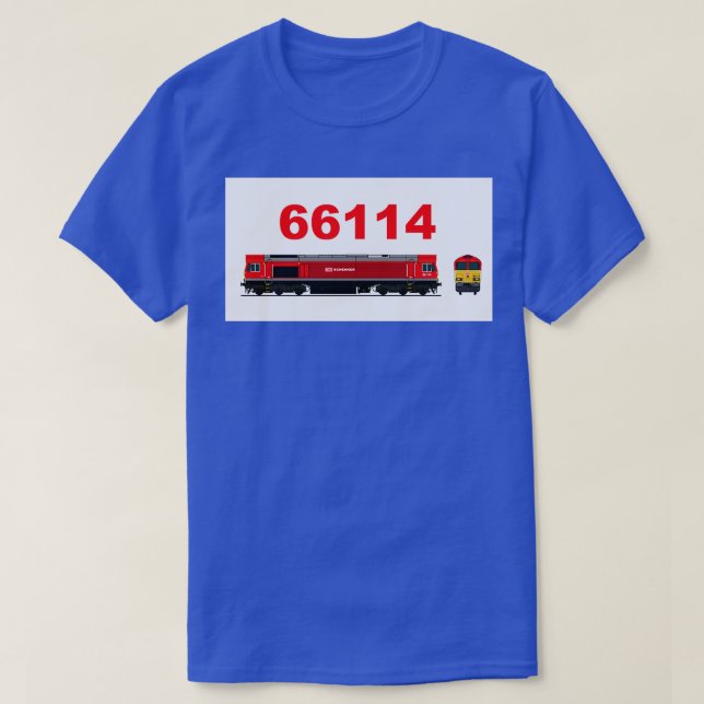 CLASS 66 114 LOCOMOTIVE T-Shirt (Design Front)