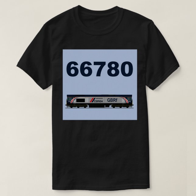 CLASS 66 locomotive in new GBRf livery T-Shirt (Design Front)