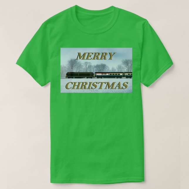 CLASS 67 LOCOMOTIVE CHRISTMAS CARD T-Shirt (Design Front)