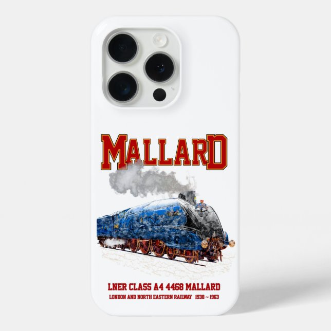 Class A4 Mallard - World Fastest Steam Locomotive Case-Mate iPhone Case (Back)