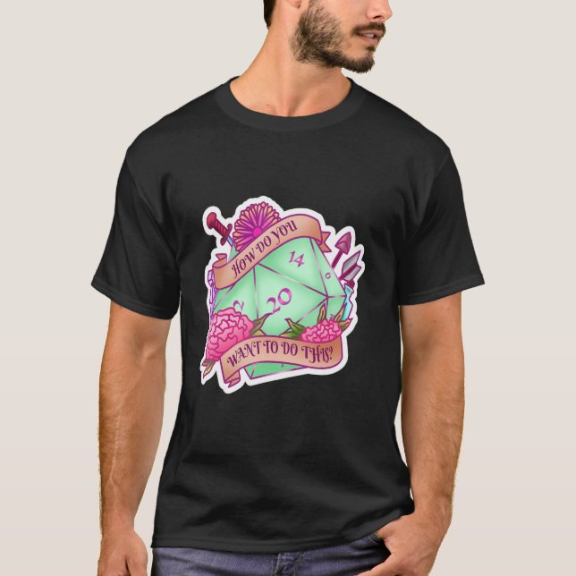 Class Alignment Dice Dungeon Role Playing Game Mas T-Shirt (Front)